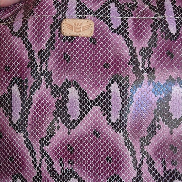Consuela Purple Snake Print Tote - Picture 7 of 16